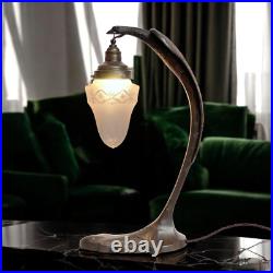 Large Art Deco Table Lamp SERPENT Charles Ranc Brass Lamp 1920