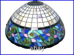 Large ceiling pendant light, Art Deco, Mid Century Modern, Tiffany style
