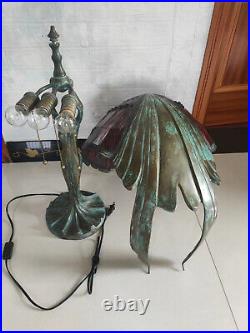 Large flying girl tiffany bronze Lamp