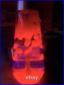 Lava Lamp Grande 27'' pink wax in purple liquid. Absolutely perfect condition