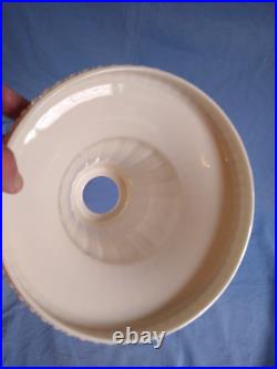 Lenox Vintage Art Deco Floor Lamp Torcheire Bone China Glass Shade