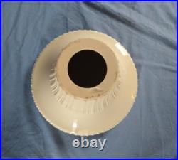 Lenox Vintage Art Deco Floor Lamp Torcheire Bone China Glass Shade