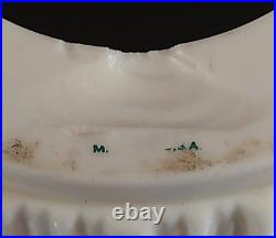 Lenox Vintage Art Deco Floor Lamp Torcheire Bone China Glass Shade