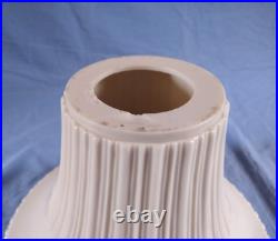 Lenox Vintage Art Deco Floor Lamp Torcheire Bone China Glass Shade