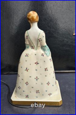 Limoges Large Night Light Porcelain Art Deco 1920 Lamp Perfume Porcelain