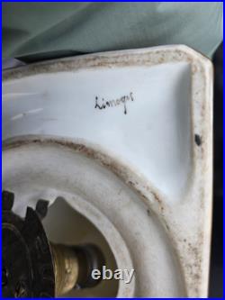 Limoges Large Night Light Porcelain Art Deco 1920 Lamp Perfume Porcelain