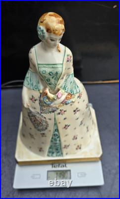 Limoges Large Night Light Porcelain Art Deco 1920 Lamp Perfume Porcelain