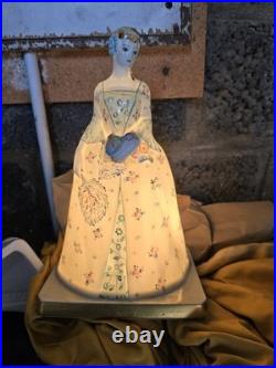 Limoges Large Night Light Porcelain Art Deco 1920 Lamp Perfume Porcelain