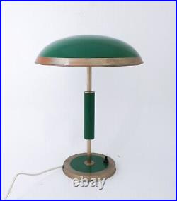 Lovely Green Art Deco Table Lamp with tin shade Probably Sweden 1930-1940s