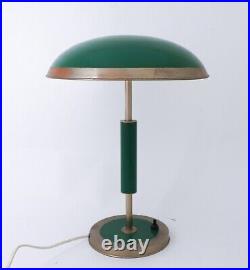 Lovely Green Art Deco Table Lamp with tin shade Probably Sweden 1930-1940s