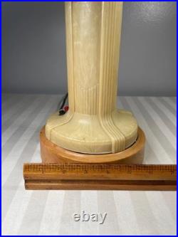 MAXILUM Art Deco Celluloid Skyscraper Florescent Table Lamp (LS)