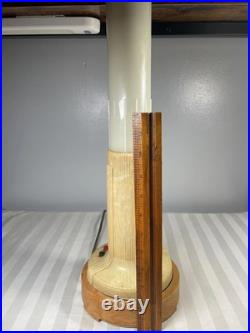 MAXILUM Art Deco Celluloid Skyscraper Florescent Table Lamp (LS)
