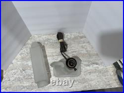 MCKEE Art Deco Frosted Glass Skyscraper & Female Angel Table Boudoir Lamp