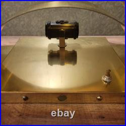 MCM 4-Tier Hotel Hollywood Brass 2-way Plug-in Wall Mount Lamp. Art Deco Revival