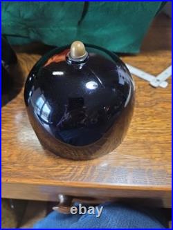 MCM Art Deco Cobalt Blue Glass Theater Light Shades