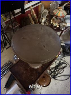 MG Wheeler Saucer Desk Lamp Very Nice Condition c1950