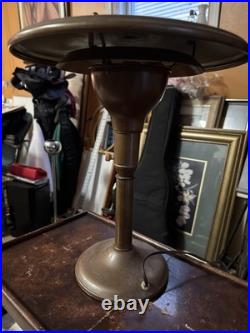 MG Wheeler Saucer Desk Lamp Very Nice Condition c1950
