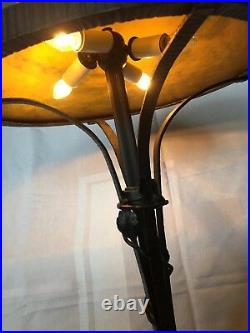MULLER FRERES Signed French Art Deco Table Lamp 1900