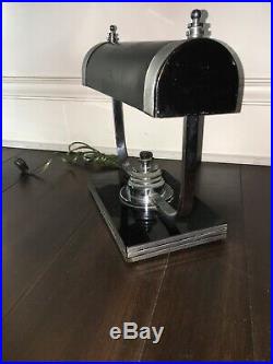 Markel Art Deco Machine Age Chrome Desk Lamp Eames Era