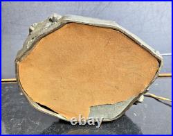 Mednat Night Light Children With Snowball Metal + Art Deco Glass 1930