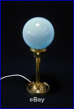 Messing Tischlampe, 30er Jahre Bauhaus Tischlampe Art Deco Lampe, 30s brass lamp
