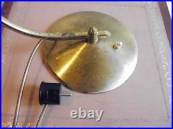 Messinglampe Tischlampe Art Deco Leuchte Brass table lamp 50 cm