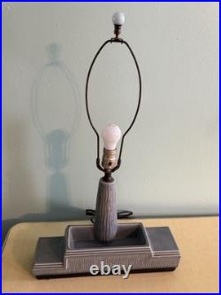 Mid-Century Art Deco Style MCM Venetian Shutter Shade Table Lamp