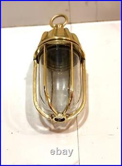 Modern Vintage Style Ceiling Art Deco Brass Nautical Hanging Lamp Fixture