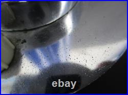 Modernist Art Deco Era Cobalt Blue Glass Chopsticks Lamp Adnet Petitot