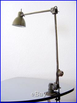 Modernist BAUHAUS Art Deco WORKSHOP LAMP Atelier Light KAISER IDELL Kandem ERA