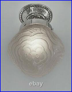 NOVERDY FRENCH ART DECO CEILING LIGHT lamp pendant chandelier 1930 muller era