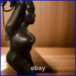 NUDE BLACK WOMAN Lamp Beautiful Breast Art Deco Playboy Mansion Antique