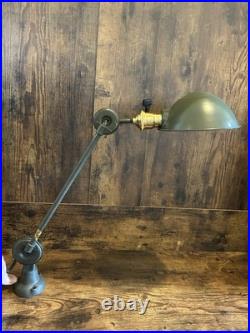 N. O. S. 1940's Edon Industrial Lamp WWII Era Light Art Deco Wall Bench Mount
