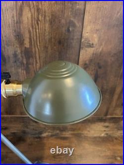 N. O. S. 1940's Edon Industrial Lamp WWII Era Light Art Deco Wall Bench Mount