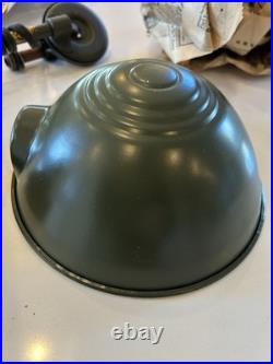 N. O. S. 1940's Edon Industrial Lamp WWII Era Light Art Deco Wall Bench Mount