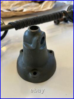N. O. S. 1940's Edon Industrial Lamp WWII Era Light Art Deco Wall Bench Mount