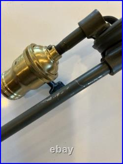 N. O. S. 1940's Edon Industrial Lamp WWII Era Light Art Deco Wall Bench Mount