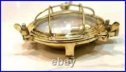 Nautical Marine Small Solid Brass Deck light Antique Polish 1 Pcs