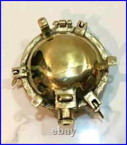 Nautical Marine Small Solid Brass Deck light Antique Polish 1 Pcs