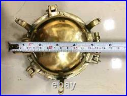 Nautical Marine Small Solid Brass Deck light Antique Polish 1 Pcs