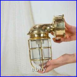 Nautical Ship Marine Solid Brass Passageway Bulkhead Light Junction Box