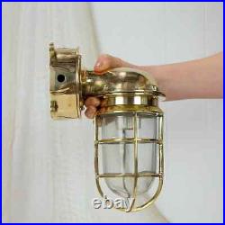 Nautical Ship Marine Solid Brass Passageway Bulkhead Light Junction Box