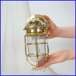 Nautical Ship Marine Solid Brass Passageway Bulkhead Light Junction Box