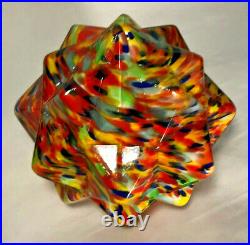 New Art Deco Starburst End Of Day Lamp Shade Globe, 3 1/4 Fitter, 7 Dia. SS960