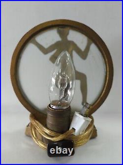 Nude Art Deco Noveau Silhouette Accent Light Electric Lamp