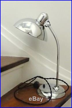 ORIGINAL KAISER IDELL Lamp # 6656-S CHROME Christian Dell Bauhaus Art Deco