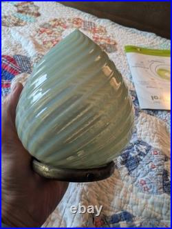 Opalescent Lampshade Deco Art Nouveau Universal Hardware Works On Any Lamp