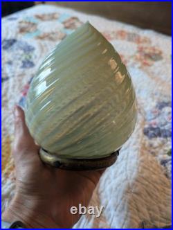 Opalescent Lampshade Deco Art Nouveau Universal Hardware Works On Any Lamp