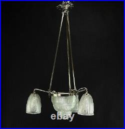 Original ART DECO Lüster Hängelampe traumhafte Lampe ceiling lamp