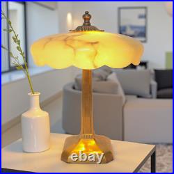 Original Art Deco Desk Lamp BUDAPEST MARBLE Table Light 1930s